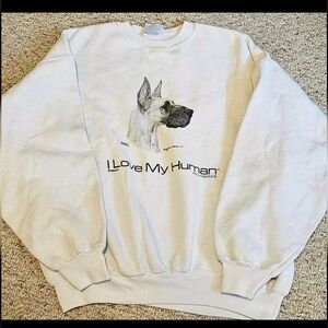 Vintage Great DANE SWEATSHIRT Hanes Classic Heavyweight Size XXL